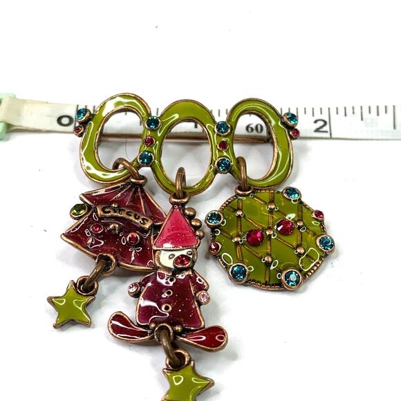 Vintage TARATATA Circus Brooch Pin Signed France Rare - Picture 4 of 7